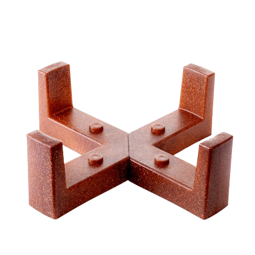 Вазон Осло зі вставкою та декоративною підставкою 16см зелений Алеана Житомир