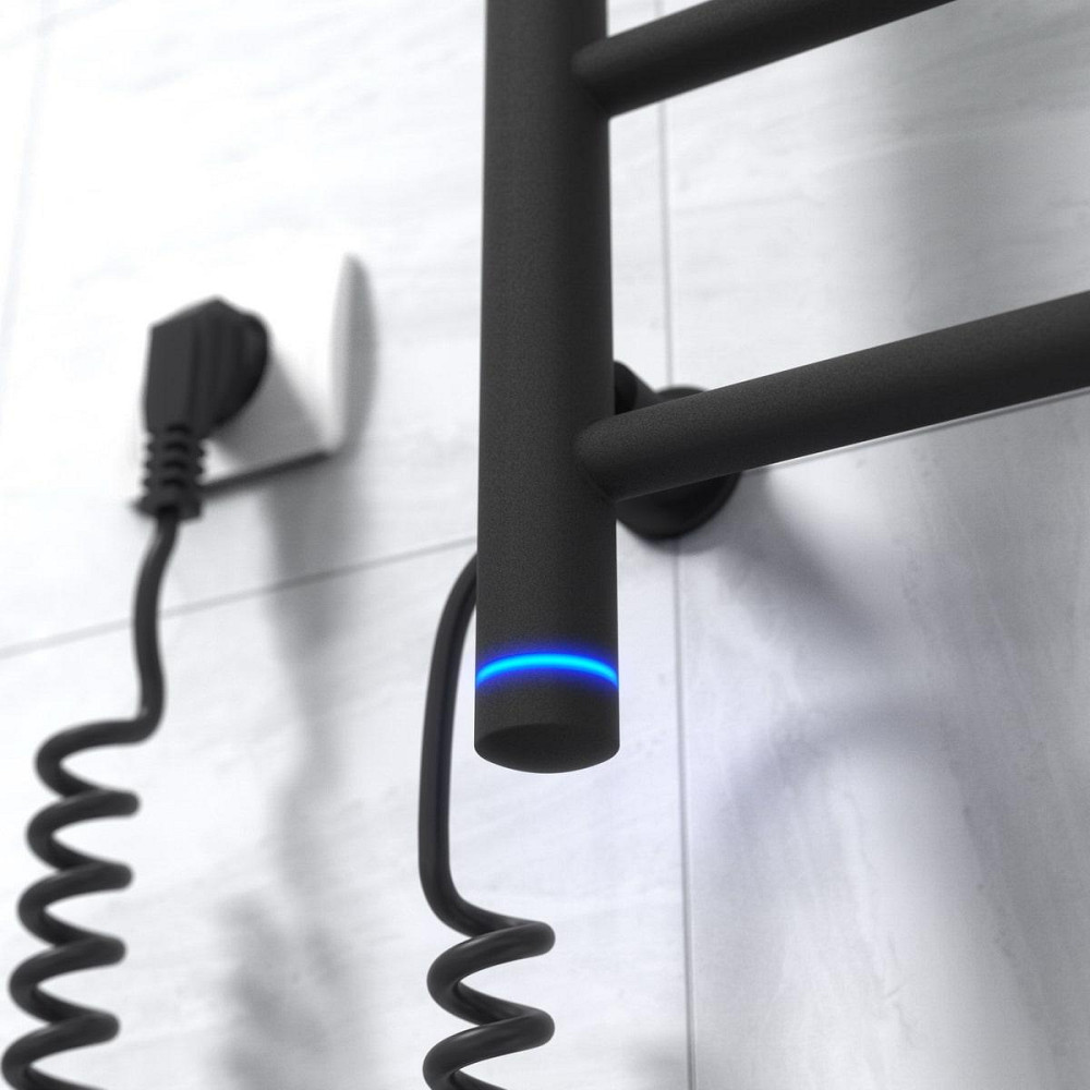 Электрический полотенцесушитель Laris Зебра ПРАЙМ ЧКЧ6 400Х600 Э черный S3 Л/П Киев - изображение 5