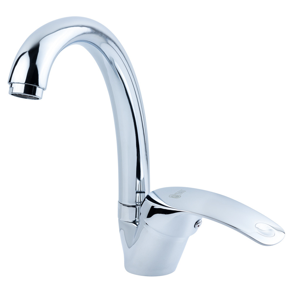 TAU Смеситель s40 Ø40 для кухни гусак ухо на гайке TAU SL-4B143C (9840140) Киев - изображение 1