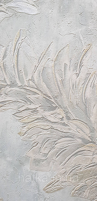 Шпалери вінілові на флізеліні Grandeco Anita1,06х10 гілки листя структурні м'ятні сірі Київ - фото 3