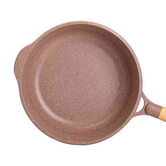 Алюмінієвий сотейник 4,3 л мармуровий з антипригарним покриттям Ø 28 см бежевий MGC HP-4-437CO Київ