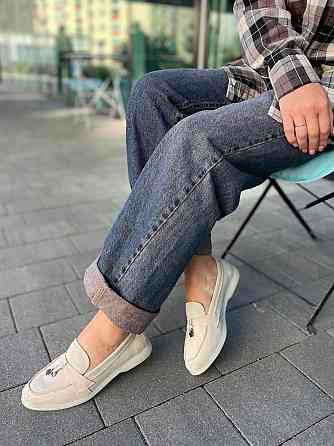 Mermaid Стильні жіночі лофери з натуральної замші світло-бежеві весна-осінь (6048) р. 36-41 / З Коломия