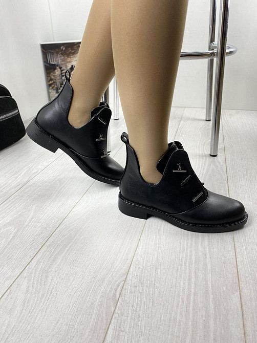 Черевики жіночі MENGTING чорні еко-шкіра 40р. (1187-1) Коломия - фото 2