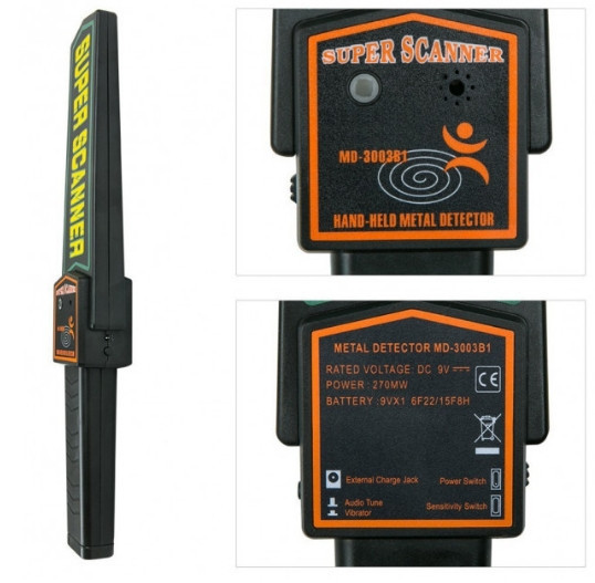 Ручной металлодетектор Super Scanner Досмотровый металлоискатель Винница - изображение 10