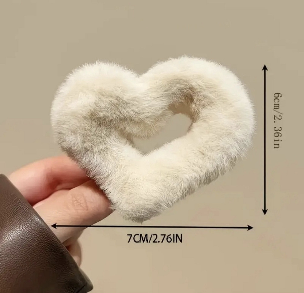 Шпилька крабік із хутра 