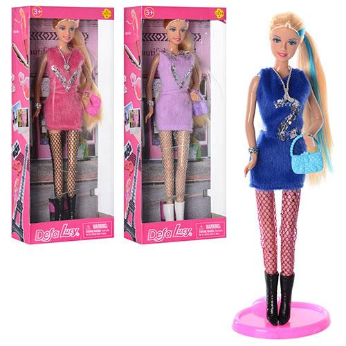 Лялька DEFA 8271 довге волосся, сумочка, 3 кольори, кор., 13-32-6 см., шт Київ - фото 1