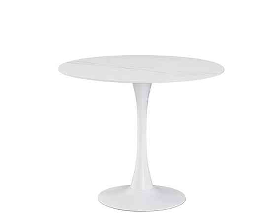 Стіл Опал (D=90), білий/кераміка білий Днепр