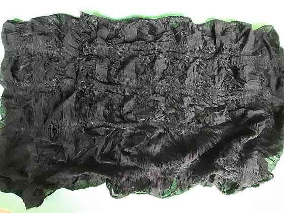 Шарф женский черный гармошка размер шарфа приблизительно 140*35см Киев