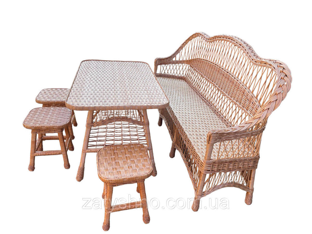 Мебель плетеная с большим диваном 2 метра Киев - изображение 6