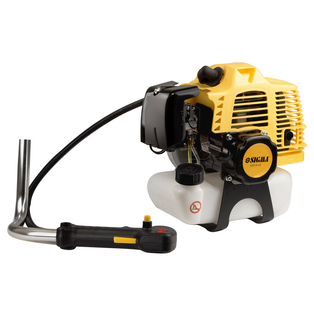 Триммер бензиновый 3.6кВт 52см³ жесткий усиленный вал 28мм U-ручка (катушка, 2 ножа, ремень) (из 2х ЧАСТЕЙ) SIGMA (5612421) Киев - изображение 2