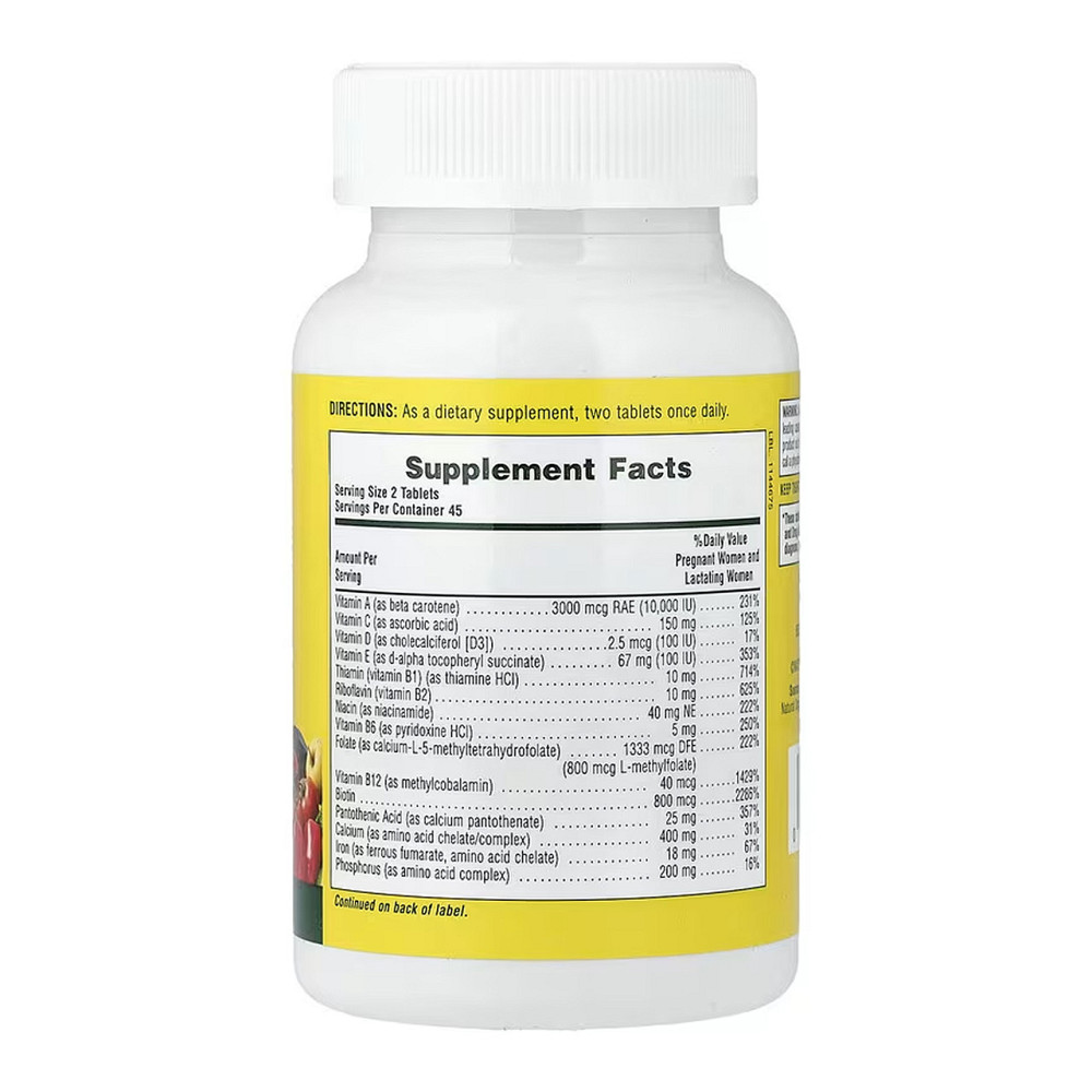 Витамины и минералы NaturesPlus Source of Life® Prenatal 90 таб Киев - изображение 2