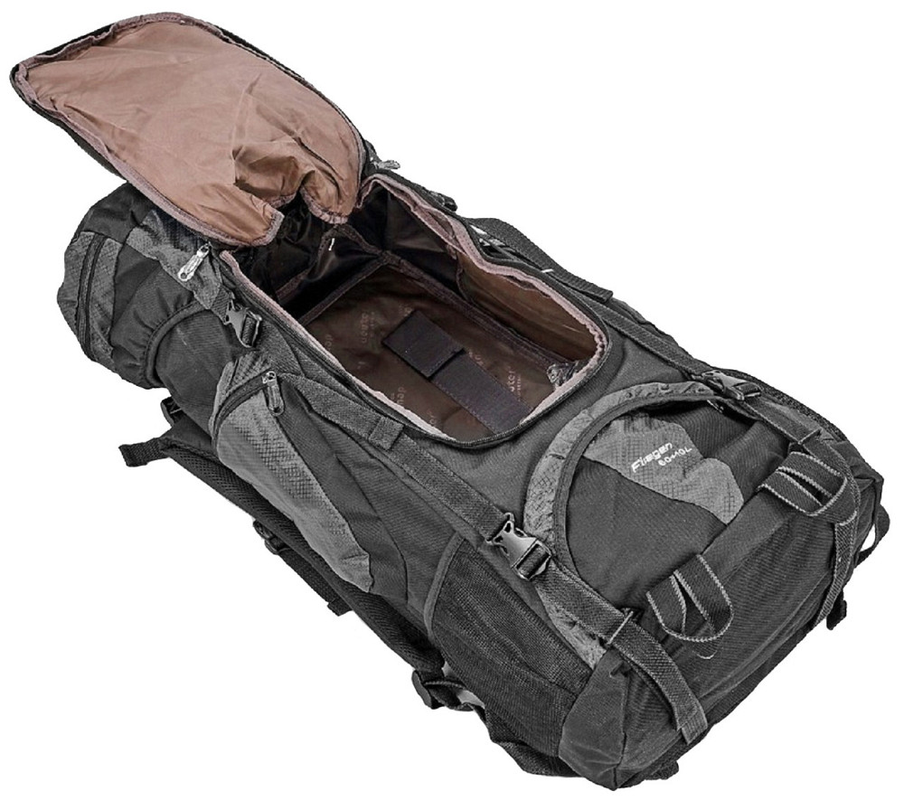 Рюкзак туристичний каркасний DEUTER 517-E 60+10л нижній вхід чорний R0517-E-BK Київ - фото 7