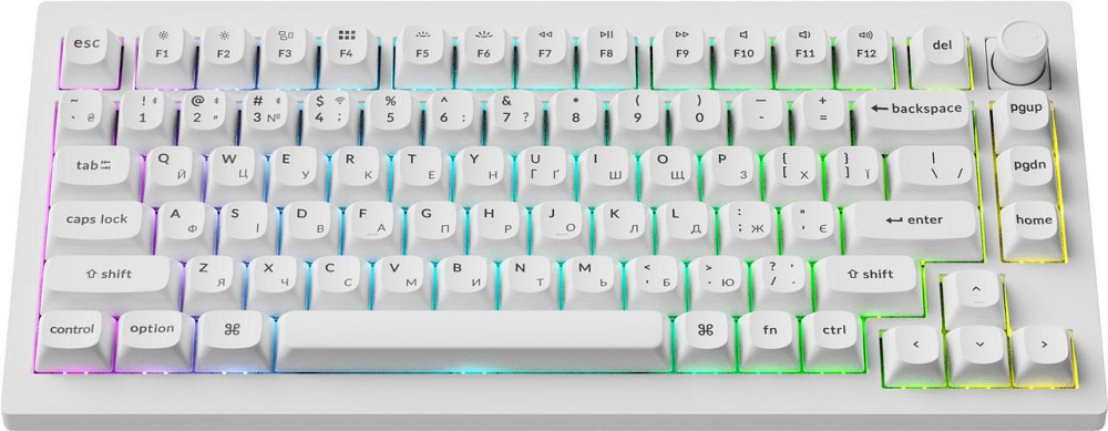 Клавіатура бездротова Keychron V1 Ultra Keychron Red Switch White RGB (V1U-F1-UA) ( 29008 ) Харьков - изображение 2