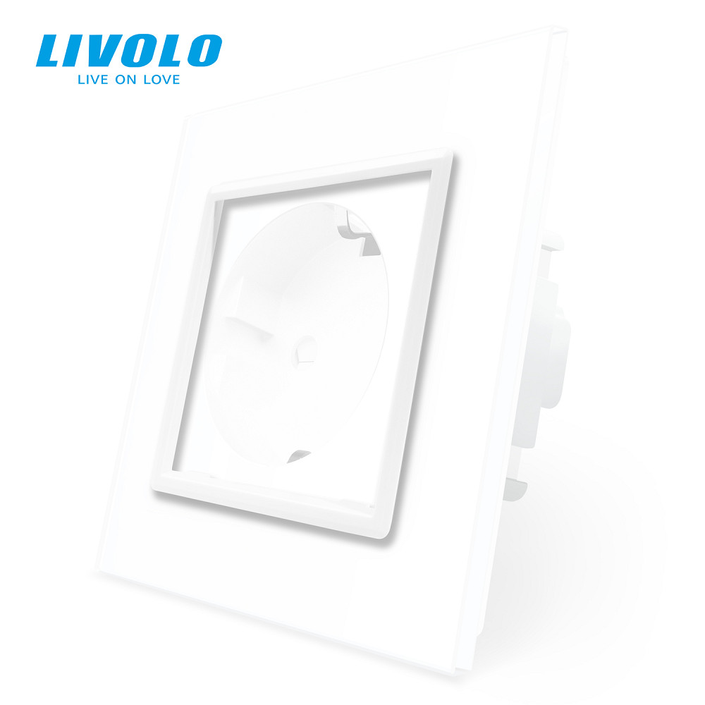 LIVOLO Декоративний ободок для розетки LIVOLO білий (VL- -2W) Коломия - фото 2