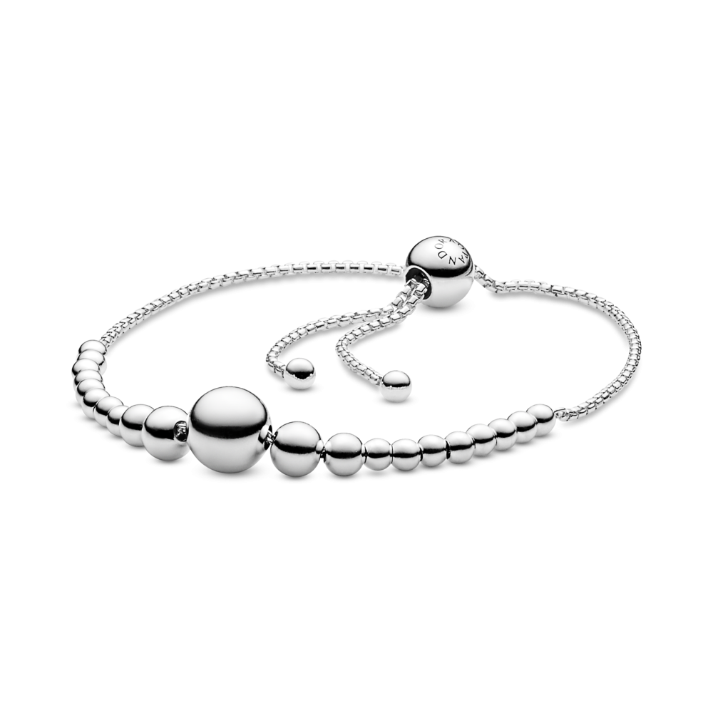 Срібний браслет для намистин Пандора -слайдер "Сфери" з регульованою застібкою  597749 MasterSem Київ - фото 1