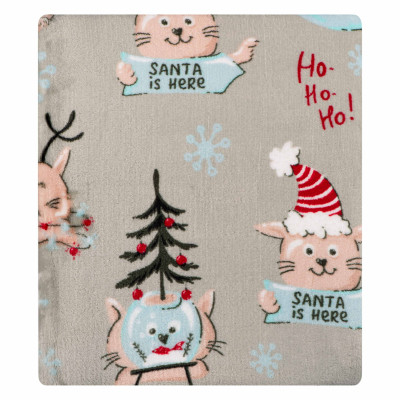 Плед Ardesto Christmas Flannel 160х200см, 100% поліестер, різдвяні котики (ART0120PB) Вінниця - фото 7