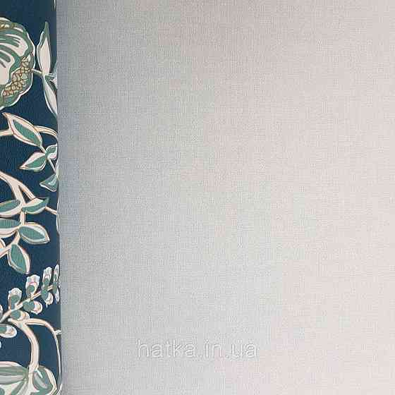 Шпалери вінілові на флізелін Caselio Mystery 0.53х10 м гладкі однотонні блакитні Київ
