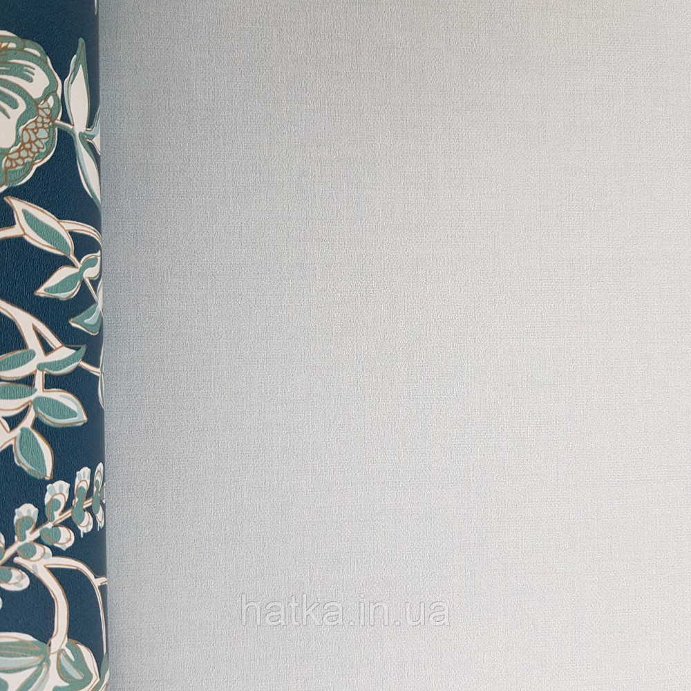 Шпалери вінілові на флізелін Caselio Mystery 0.53х10 м гладкі однотонні блакитні Київ - фото 1