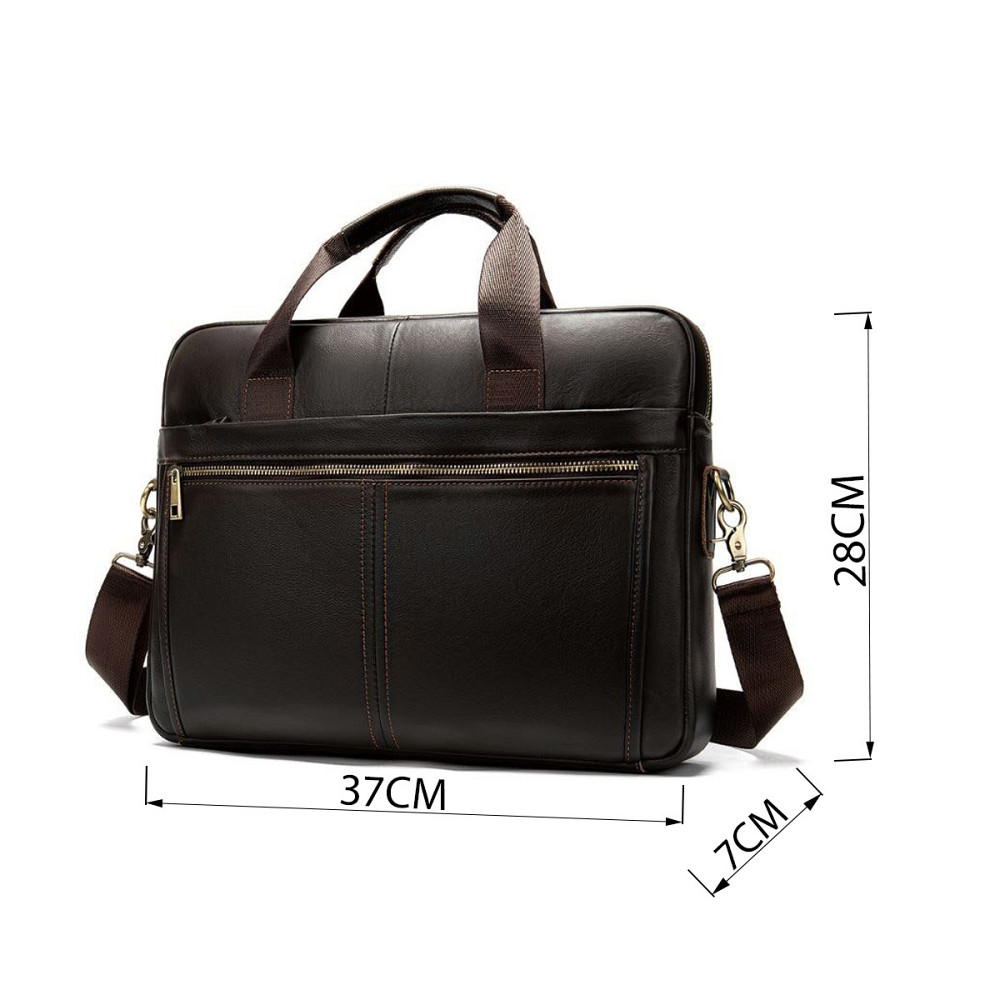 Сумка чоловіча під ноутбук Vintage 14670 Коричнева Київ - фото 3