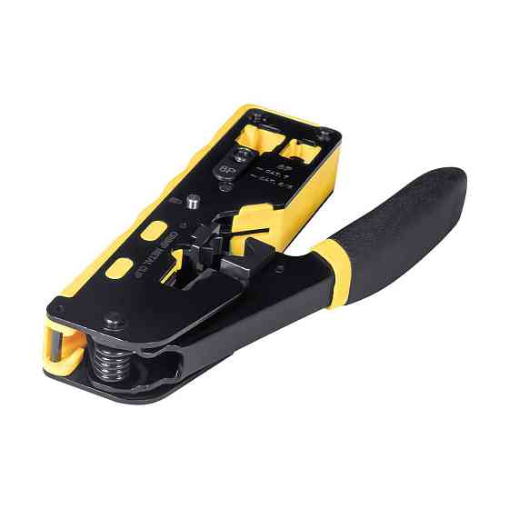 Кримпер E-NET CT-02/6P+8P Інструмент для обтискання конекторів RJ45 прохідного типу (74-00117) Киев