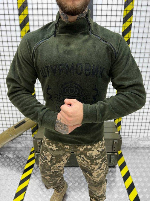 Флісування RENG штурмовик олива чоловіча фліска кофта Одеса - фото 1