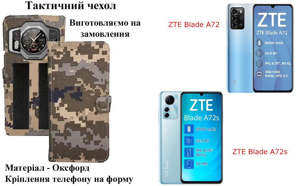 Тактичний чохол для Tecno POVA Neo 2 LG6n, кріпиться до спорядження на липучці Київ - фото 1