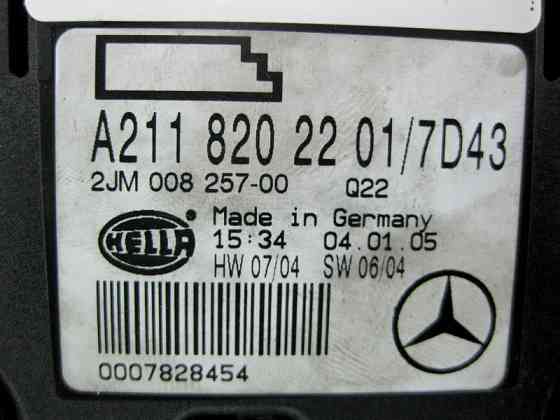 Mercedes-Benz  A2118202201 7D43 Плафон стельовий задній сірий E-Class W211 Одесса