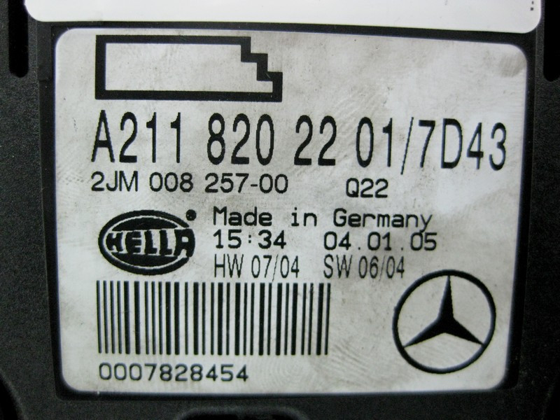 Mercedes-Benz  A2118202201 7D43 Плафон стельовий задній сірий E-Class W211 Одеса - фото 3