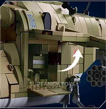 Конструктор новый боевой вертолет Mi 24 Sluban 893 шт блоков Lego. Харьков