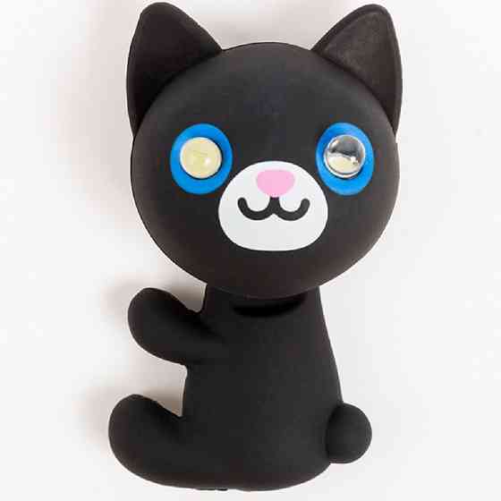 Мигалка для детского велосипеда Zoonimal Кот, LED, на подседел. Свечение: Красный Київ