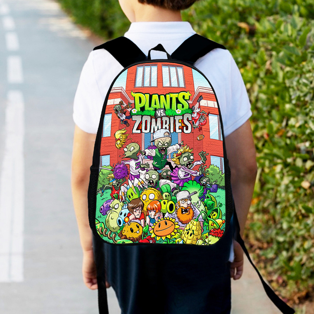 Рюкзак дитячий Рослини проти зомбі "Plants vs. Zombies" 34х27см, міський ранець для хлопчика з принтом (00423) Київ - фото 1