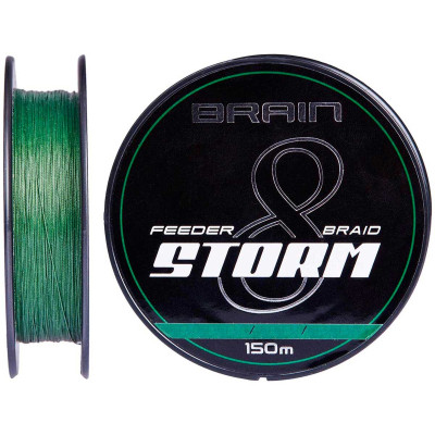 Шнур Brain fishing Storm 8X 150m 0.12mm 16lb/7.4kg Green (1858.51.71) Винница - изображение 1