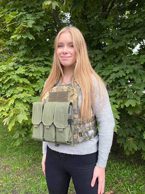 Подсумки для Магазинов АК Тройной на 3 Магазина Закрытые Олива Одесса - изображение 3
