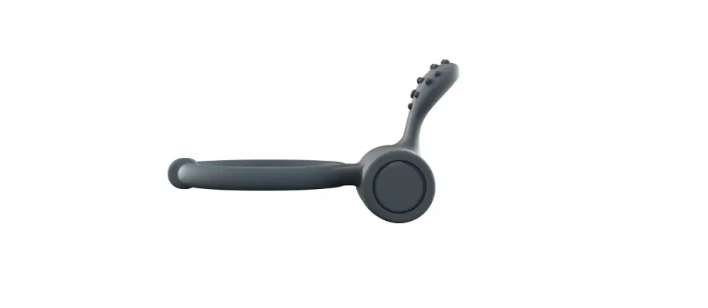 Ерекційне кільце Dorcel Power Clit Plus з вібрацією, перезаряджається, з язичком та щіточкою Львів - фото 4