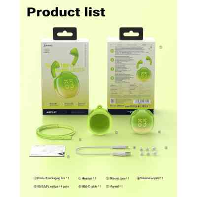 Наушники Acefast T9 Avocado Green (6974316282556) Винница