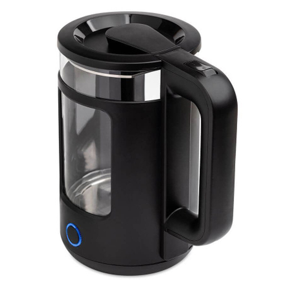 Електричний чайник 2л, 2200Вт + база, СВ 9212, Чорний / Електрочайник прозорий / Дисковий електрочайник Київ - фото 7