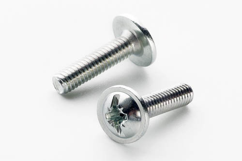 Винт метрический с полукруглой головкой с пресс-шайбой М5*35 DIN 967 кл. пр. 4,8 цинк белый (пач 50шт) APRO Ровно - изображение 1