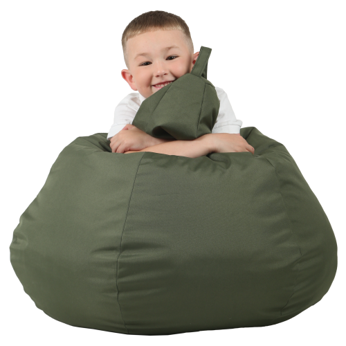 Крісло-мішок Груша Хатка середня Хакі (підліткова) Київ - фото 2