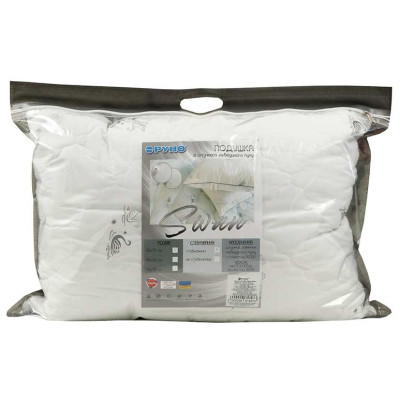 Подушка Руно из искусственного лебединого пуха "Swan Luxury" 50х70 см (310.52_Swan Luxury) Винница - изображение 4