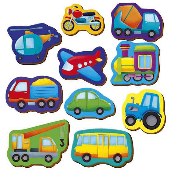 Дитячий набір магнітів "Транспорт" VT3106-35, 10 магнітів Вінниця