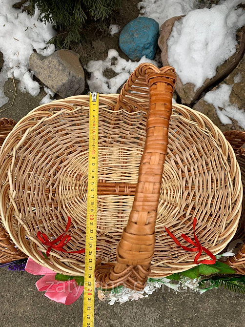 Кошик плетений з квіткою на Паску Київ - фото 5