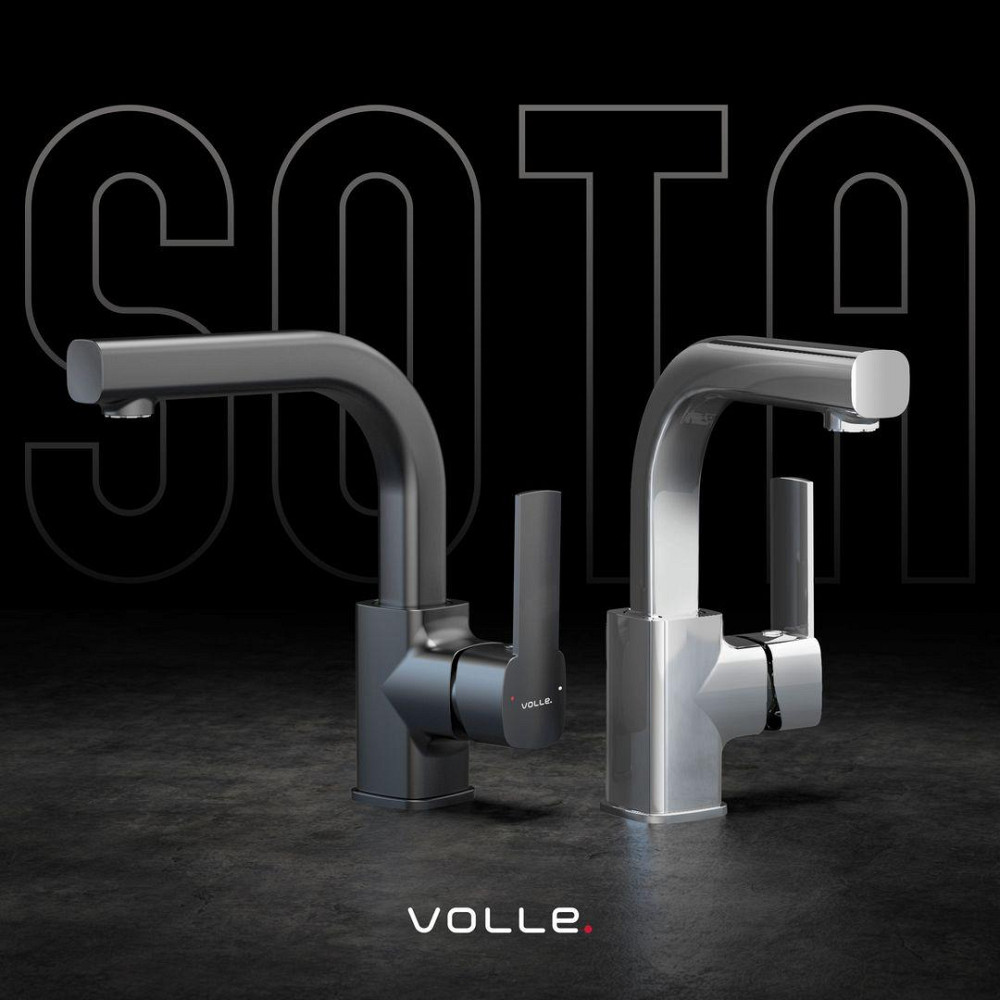 Змішувач для раковини Volle SOTA de la noche чорний/матовий 1538.010204 Київ - фото 3