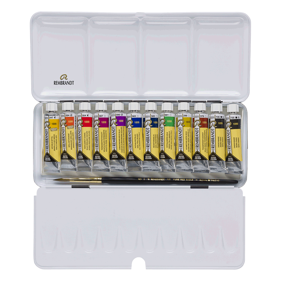 Набор акварельных красок Rembrandt DUSK 12х10мл металлический пенал Royal Talens Киев - изображение 2