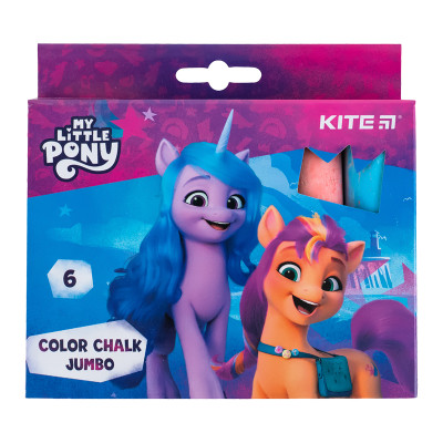 Мел Kite цветные Jumbo My Little Pony, 6 цветов (LP24-073) Винница - изображение 1