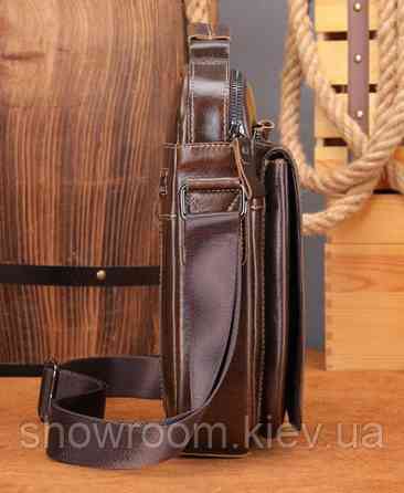 Мужская удобная кожаная сумка Leather Collection (5026) Киев