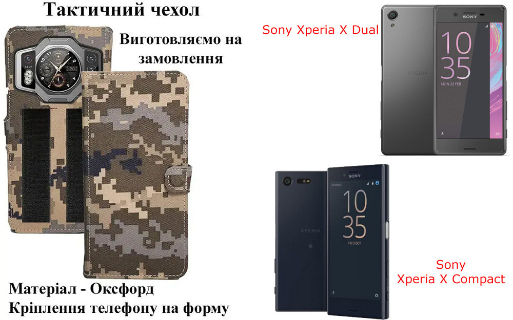 Тактический чехол для Oukitel WP8 Pro, Oukitel WP9, крепится к снаряжению на липучке Киев - изображение 1