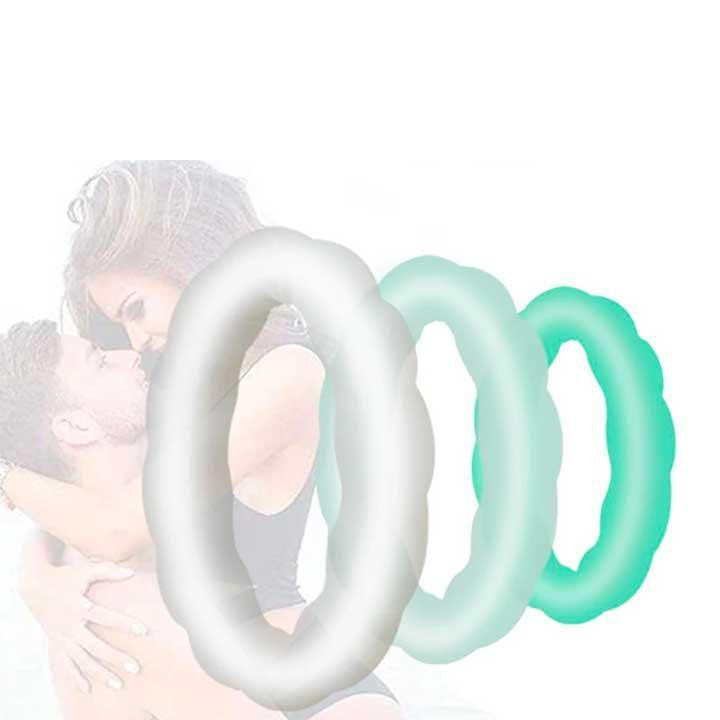 Набір світних ребристих ерекційних кілець, що світяться, 3 шт. Вінниця - фото 1