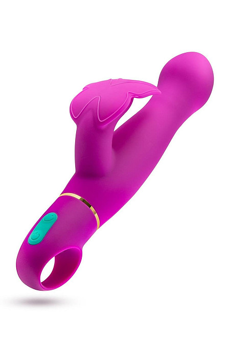 Вибратор с клиторальным отростком в виде бабочки Blush Aria Naugnty AF розовый Sex Aura Киев - изображение 3