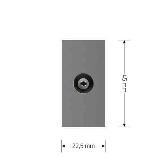 LIVOLO Телевізійна розетка LIVOLO, сіра, модуль 0.5 поста, TV гніздо для антени / ресивера (VL- Коломия