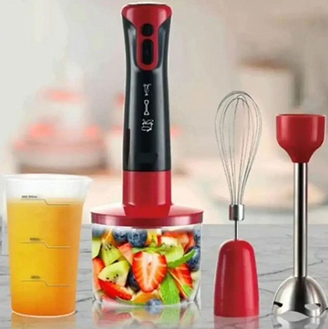 Погружной блендер 4в1 с чашей 500 мл, 1800 Вт,BT-293R измельчитель. Киев - изображение 6